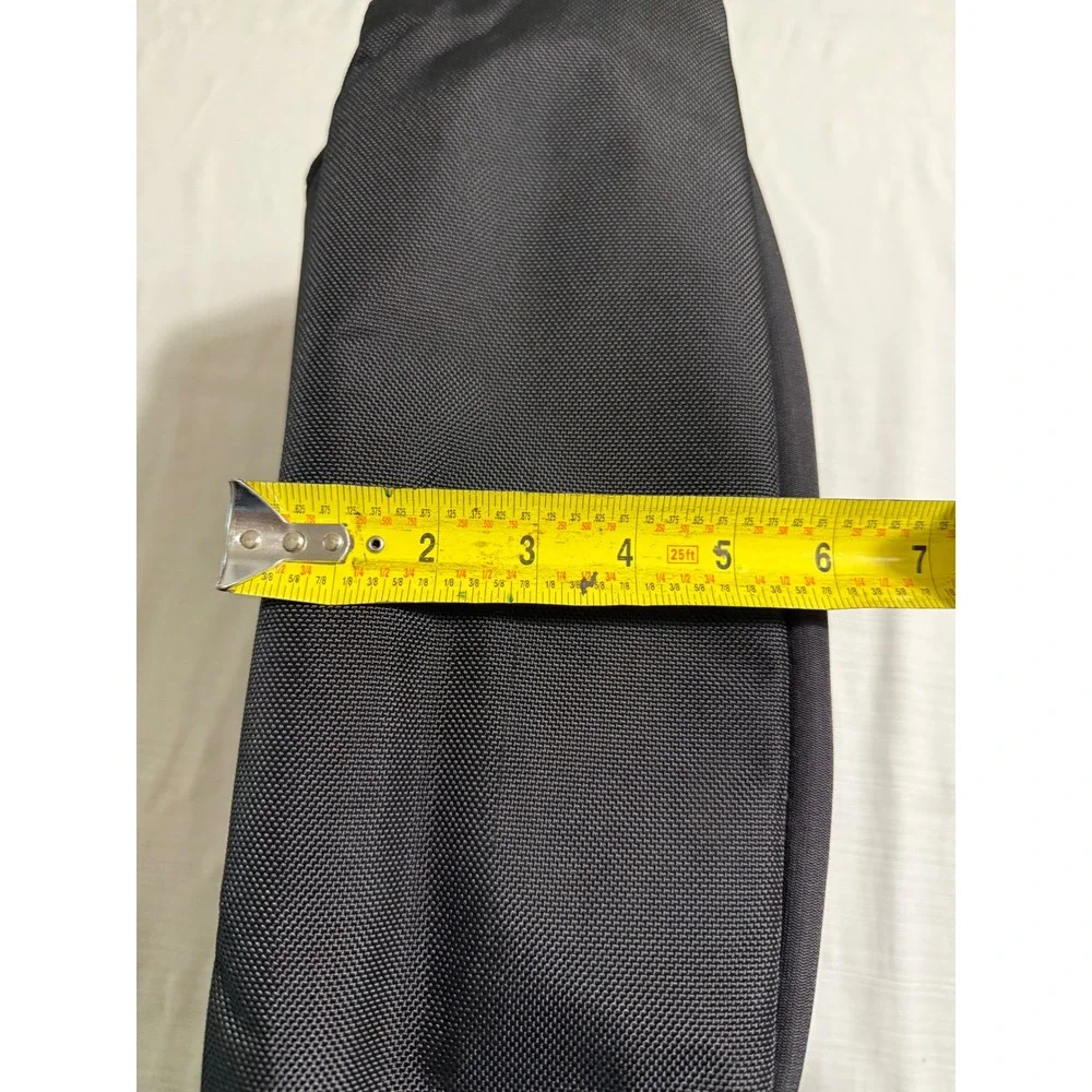 JanSport Black Nylon Laptop Messenger Bag Tote Briefcase Multi-Pocket